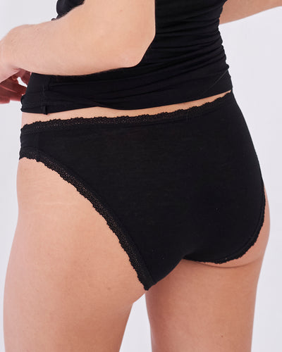 The Original Biodegradable B-Edit Brief Four Pack - Black Stripe & Stare
