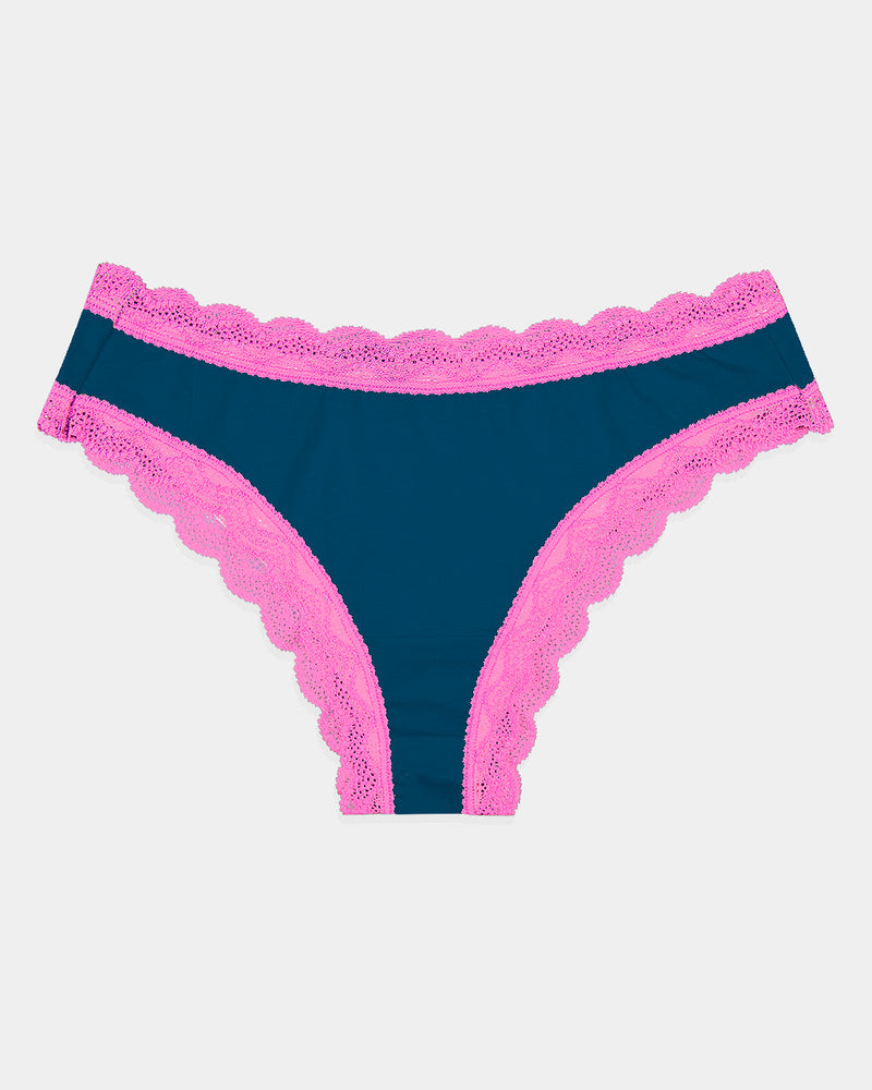 Brazilian Brief - Midnight Neon Pink Charming Garment Enterprises Co