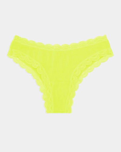 Brazilian Brief - Neon Yellow Stripe & Stare®