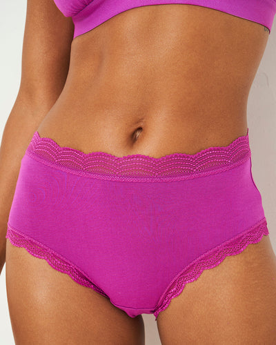 Lace Bralette - Purple Block Out  TENCEL™ Underwear – Stripe