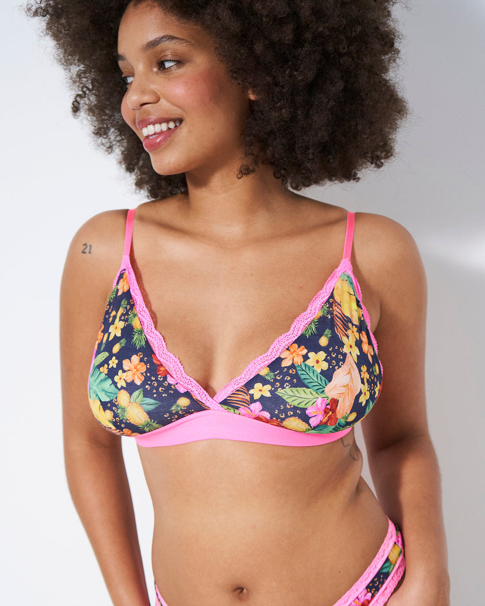 Lace Bralette - Puerto Stripe & Stare