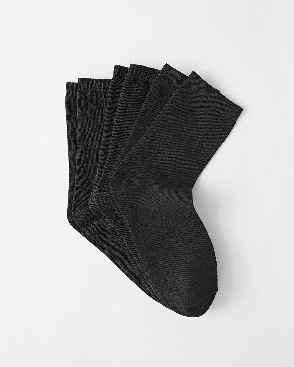 Biodegradable Socks 3 Pairs - Jet Black Stripe & Stare