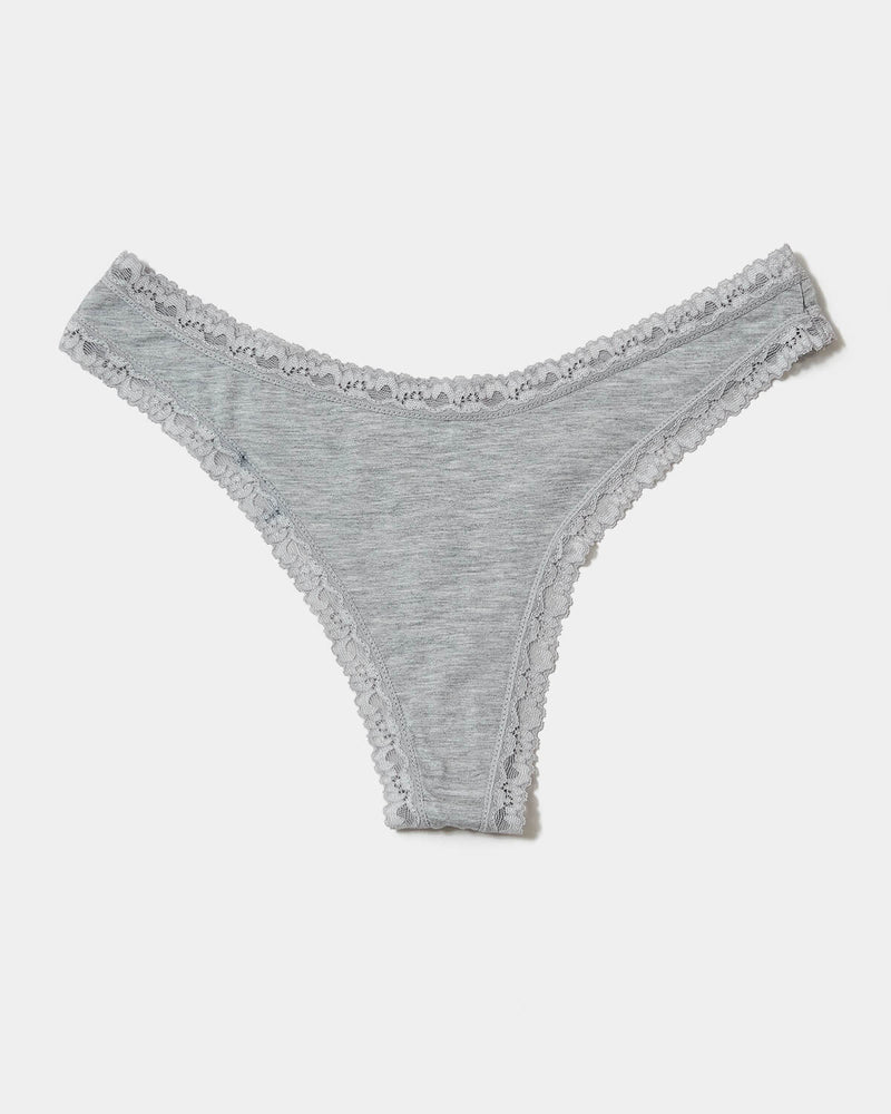 Thong - Grey Marl Charming Garment Enterprises Co