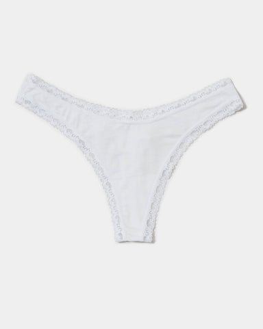 The Original Brief - White Pointelle Knit  TENCEL™ Underwear – Stripe &  Stare USA