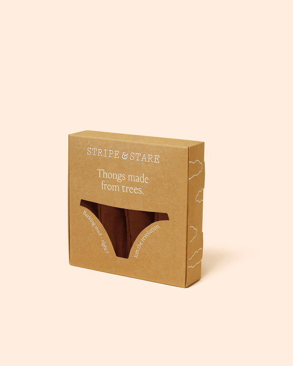 Thong Four Pack - Cocoa Stripe & Stare®