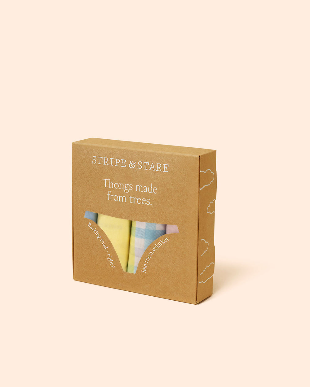Thong Four Pack - Picnic Stripe & Stare