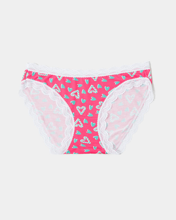 The Original Brief - Candy Cane Hearts Stripe & Stare