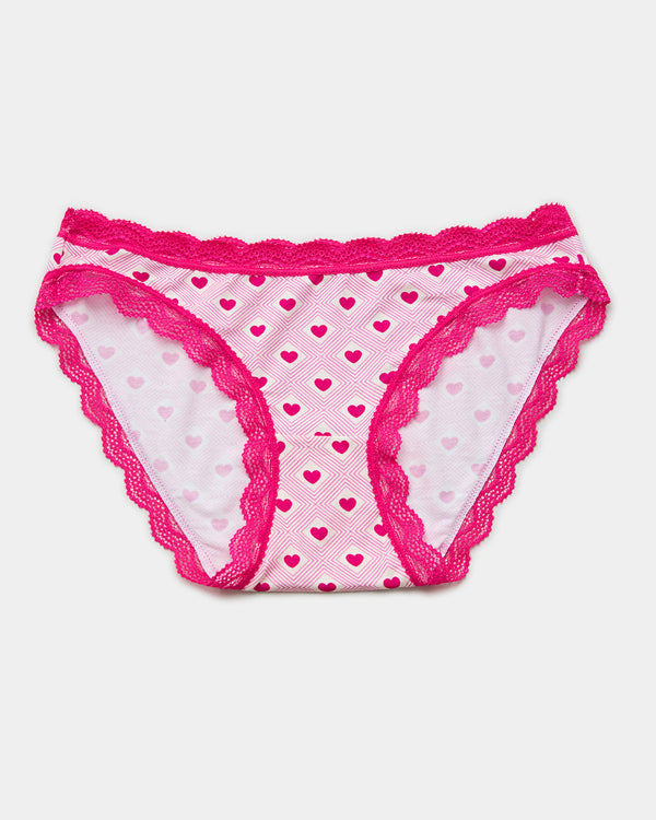 The Original Brief - Diamond Hearts Stripe & Stare