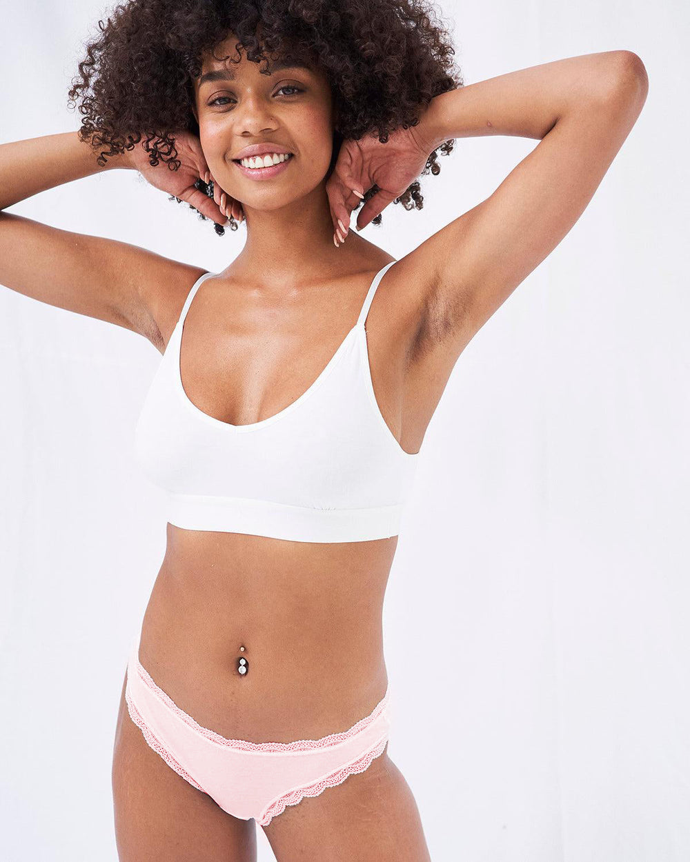 Brazilian Brief - Pink-a-Boo Stripe & Stare®