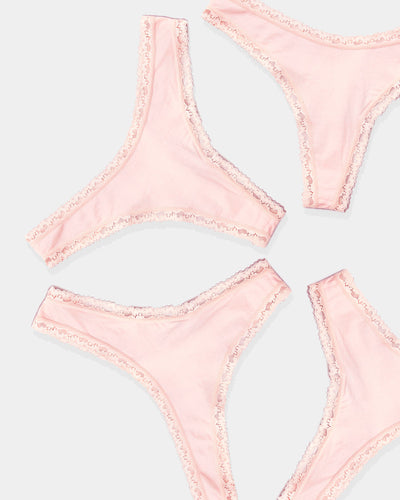 Thong Four Pack - Pink-a-Boo Stripe & Stare®